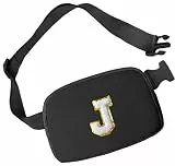 Aganmi Initial Bauchtasche für Mädchen, Umhängetasche, kleine Gürteltasche für Damen, trendige Hüfttasche mit verstellbarem Riemen, personalisierbar, für überall geeignet, Brusttasche, Reisezubehör,