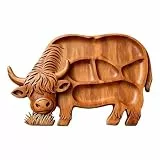 Elnwnnkc Servierplatte aus Kunststoff mit Tiermotiv, Vorspeisenplatte, perfekt für die Bewirtung von Gästen bei Partys Innen und Außenbereich