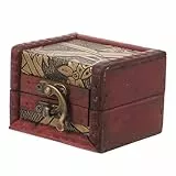 Holibanna Vintage Schmuckkästchen Klein Mdf Aufbewahrungsbox Kompakt Tragbar Schmuckdose Für Ringe Armbänder Anhänger