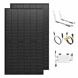 Solakon® 1000W Balkonkraftwerk mit Halterung (Flachdach) - Balkonkraftwerk 800W komplett Steckdose - 800 Watt Wechselrichter - Solaranlage Komplettset - 500W bifaziale Solarmodule inkl. Zubehör
