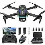 Drohne mit Dual 1080P UHD Kameras für Anfänger, Erwachsene & Kinder, WiFi, unter 249g, 90° verstellbare Linse, 26 Min Flugzeit, Headless Mode, Höhenhalte, 2.4G, faltbar – RC Quadcopter Geschenk