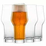 SCHOTT ZWIESEL Wheat Glas Beer Basic 0,5 (4er-Set), klassisches Bierglas für Weißbier, spülmaschinenfeste Tritan-Kristallgläser, Made in Germany (Art.-Nr. 123649)