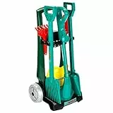 Theo Klein 2751 Bosch Garten 7-teiliger Gartenwagen I Set mit hochwertigen Garten-Geräten für Kinder I Inkl. Rasentrimmer u.v.m. I Anti-UV I Spielzeug für Kinder ab 3 Jahren