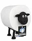 LAYERSMITH® Schaf Toilettenpapierhalter [DAS ORIGINAL] 1 Stück für 42mm Rollen - Perfekt als Deko für Toilettenpapier, Klorollenhalter, Klopapierhalter oder als Geschenk