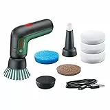 Bosch Home and Garden Akku Reinigungsbürste UniversalBrush(3,6-V-Akku, 1 Micro-USB-Kabel und 4 Reinigungsaufsätze) & Melamin-Schaumstoffpad für Akku Reinigungsbürste UniversalBrush (3 Stück enthalten)