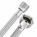 YUANNY Flexschlauch 1/2' IG x 1/2' AG Schlauch Überwurf 100 cm Anschlussschlauch Armatur Verbindungsschlauch Flexibler Schlauch für Wasserhahn Eckventil Waschtisch Küchenarmatur Bad WC Spülkasten