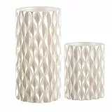 Pauleen 48119 Cosy Pearl Candle Wachskerze mit Batterie mit Timerfunktion 6H Timer LED Kerze 2er Set