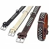 Karlie Halsband Rondo mit Rundkopfnieten L: 37 cm B: 22 mm braun