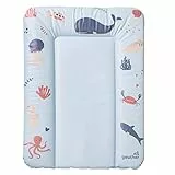 Geuther 5832 Wickelmulde Lilly Wickelunterlage geeignet für Wickelregal Clarissa und andere Wickeltische Größe: 52 x 75 cm mit erhöhtem Rand und Kopfschutz einfach abwaschbar Ocean