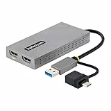 StarTech.com USB TO DUAL HDMI ADAPTER - Kabel Digital/Daten Digital/Display/Video
