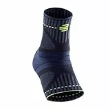 Bauerfeind Fußbandage fürs Sprunggelenk „Ankle Support Dynamic“, Unisex, 1 Fußgelenkbandage für Sport wie Joggen, Fußball oder Fitness, Sprunggelenkbandage für Sensomotorik, Schwarz, M
