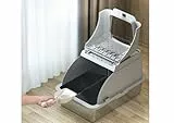 Katzentoilette - Katzenklo XXL Premium - Edelstahl mit Deckel - große Frontöffnung - Katzenklo mit Schaufel B x L x H : 62 x 41 x 40 cm