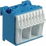Hager Quick Connect – KN10N Steckdosenleiste Neutral 2 x 25 mm2 + 8 x 4 mm2, Weiß