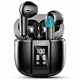 Bluetooth Kopfhörer, Kopfhörer Kabellos Bluetooth 5.3, Noise Cancelling In Ear Kopfhörer, IP7 Wasserdicht Wireless Kopfhörer mit Mikrofon, 40H Immersiver Deep Bass, Digitale LED-Anzeige Ohrhörer