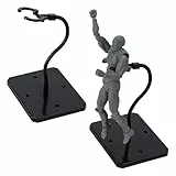 FINGERINSPIRE 2 Set Actionfiguren Ausstellungsständer Mit Verstellbaren Schlangenknochen 93x73x200mm Schwarzer Kunststoff Ausstellungsständer Für Minifiguren Mit Rechteckiger Basis Ständerhalter
