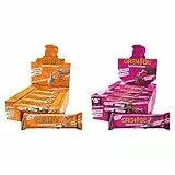 Grenade Carb Killa Hochproteinriegel, Jaffa Quake, 12 x 60g & Carb Killa Hochproteinriegel, Dark Chocolate Raspberry, 12 x 60g