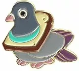 Brosche Pins Emaille Pins, Unisex Cartoon Brot Emaille Brosche Pin Abzeichen Revers Kleidung Dekor für DIY Kleidung Taschen Rucksäcke Clever