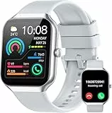 Jugeman Smartwatch Damen Herren, Smartwatches Fitness Tracker Laufen, Telefonfunktion Smart Watch