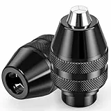 4486 Bohrfutter für Dremel, Ancable Schnellspannbohrfutter für Dremel Ersatz 1/32-1/8 Spannfutter Dreibacken Bohrfutter, Bohrer Zubehör für Dremel 4000, 3000, 300, 200, 100, 8200, etc. (2 Stück)