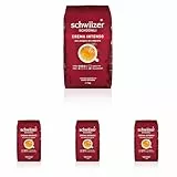 Schwiizer Schüümli Intenso, Kapsel, Bohnenkaffee 1kg - Intensität 4/5 - UTZ-zertifiziert (Packung mit 4)