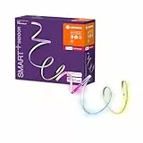 LEDVANCE Smart+ LED Streifen, ZigBee, warmweiß bis tageslicht (2700K - 6500K), Farbsteuerung, Länge 3x60cm, Direkt kompatibel mit Echo Plus und Echo Show (2. Gen.), Kompatibel mit Philips Hue Bridge
