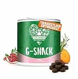 TIERLIEBHABER G-Snack Hundeleckerli – Ergänzung gegen unerwünschte Mitbewohner bei Hunden – Hunde Leckerlis zur Unterstützung bei Hund Darmflora aufbauen – 350g (ca. 115 Drops) Dog Treats