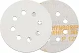 INDASA RHYNOGRIP White LINE - 50 Stück Exzenter Schleifscheiben 8-Loch Ø 125 mm - Schleifscheiben Klettscheiben Exzenter - Korn 220