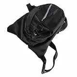 Dioche Nylon-Hüfttaschen, Beintasche, Verstellbare Gürteltasche, Gürteltasche für Reiten, Herren, Schwarz, 13,78 X 9,84 X 1,18 Zoll