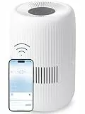 Comedes Umecto 600, für Räume bis 82m², Kaltverdunstung, Tank 4 l, Befeuchtungsleistung bis zu 600 ml/h, 7 Farben Luftfeuchtigkeitsindikator, Automatikmodus, Smart-Home fähig