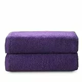 Top Towel - Plus - Große Badetücher - Badetücher - 2 Duschtücher - 70x140 cm - 100 % Baumwolle - Lila