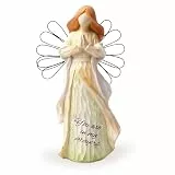 Tuzsocr Engel Figur - Betender Engel, Schutzengel-Statue, Engelstatue hält EIN Herz in der Hand, Liebe Heilender Harzfigur Sammelfigur, für Office Desktop, Moderne Dekoration, Raumdekoration (Stil 1)