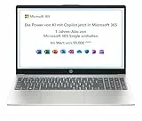 HP Laptop | 15,6' FHD Display | Intel Processor N100 | 4 GB DDR4 RAM | 128 GB UFS | Intel UHD Graphics | Windows 11 Home im S-Modus | QWERTZ | Natural Silver