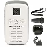 Dynascan 1D Weiß Professionelles Mini-PMR-446 Funkgerät - Extrem kleines Walkie-Talkie Lizenzfrei für Hotel Gastronomie Einzelhandel