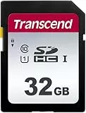 Transcend 32GB SDHC 300S Speicherkarte, UHS-I U1, bis zu 100 MB/s | Ideal für Digitalkameras & Full HD Video