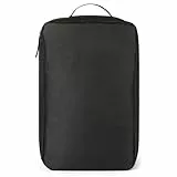 AOOWU Schuhbeutel Reise, Tragbare Fußball Schuhtasche, 600D Robuster Schuhtasche Schwarz, Staubdicht Wasserabweisende Shoe Bag mit Reißverschluss Tragegriff, für Reise, Fitness, Sport und Alltag