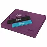 ALPIDEX Balance Pad 48x40x6 cm Balancekissen Violett inkl. 3 Fitnessbänder Stabilität Koordination Verbessertes Gleichgewicht Kissen Rutschfest Wackelkissen Balancegerät Gleichgewichtstrainer
