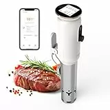 Sous Vide ISV-101W,INKBIRD WiFi Sous Vide Stick Präzisionskocher, 1000W, Temperatureinstellung bis 90°C, Tauchzikulator 360° Zirkulation mit App-Voreinstellungsmenüs, für die Küche