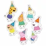 Amscan 9918342 – Peppa Wutz Kindergeburtstagsparty-Tischdekorationen mit Streuungen und Stand-up-Figuren – 8 Stück