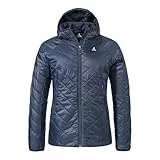 Schöffel Damen Ins Jacket Style Cascata WMS, leichte Steppjacke, Outdoorjacke mit nachhaltiger PrimaLoft Black Eco Wattierung, wasserabweisende Windjacke, navy blazer, 40
