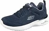Skechers 12947 Damen Sneaker, Blau (Navy Mesh/White Trim NVY), 38.5 EU
