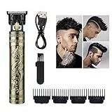 Profi Haarschneidemaschine Set,Haarschneider Herren,Haartrimmer Mit Führungskämmen,Bartschneider,Barttrimmer,Herren T-förmiger Trimmer,Haarschneider Professionelles,Friseur Wiederaufladbarer,B