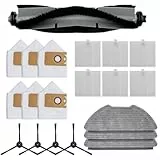 20 Pack ersatzteile Für AIRROBO Für T20+ / für FIXR für T20 Saugroboter,staubsauger roboter zubehör enthalten 1 Hauptbürsten,4 Seitenbürsten,6 Filter,3 Mikrofaser Wischtücher,6 Staubbeutel