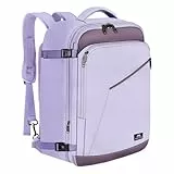 MATEIN Reiserucksack 40x30x20 Handgepäck Damen, Handgepäck Rucksack Reisetasche Medium Business Arbeit Frauen Expandable Wasserabweisend Lightweight Cabin Bag, Hellviolettgrau