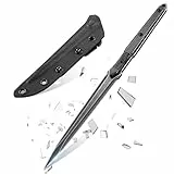 Freelander Outdoor Messer Feststehende Klinge mit Kydex Scheide, Survival Messer aus 440C Stahl, Full Tang Bushcraft Outdoormesser für Camping, Geschenk für Männer