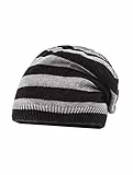 maximo Baby-Jungen Streifen Mütze, Mehrfarbig (mittelgraumeliert/Schwarz 4946), 51/53