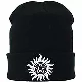 EXPRESS-STICKEREI Lustige Strickmütze - Warme Wintermütze mit Spruch Supernatural - Heavy Metal Beanie für Damen und Herren - Unisex Wollmütze - Haube mit Spruch