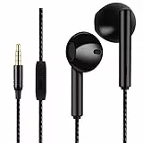 GAMURRY Kabelgebundene In Ear 3,5 mm Klinke Kopfhörer, Stereo Ohrhörer mit Mikrofon & Fernsteuerung Bass-Sound Ohrhörer, HD-Anrufe, Geräuschunterdrückung, Für Android Iso Windows, Smartphones, MP3