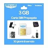 EIOTCLUB Prepaid-SIM-Karte ohne Vertrag, kompatibel mit Vodafone & Wind, 3 GB für 30 Tage, nur Daten, für LTE Kamera & Kamera Jagd & GPS-Tracker