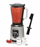 Cloer 6958 Standmixer mit 1,5 l Glasbehälter und 6-flügligem Messer, Mixer mit Smoothie-, Ice-Crush-, Auto-Clean-Programmen & Puls-Funktion, stufenlos einstellbare Geschwindigkeit, 1200 W