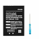 FLSTOR Akku für New 3DS, 2000mAh KTR-003 Ersatzakku für Nintendo N3DS Spielkonsole Batterie mit Schraubendreher,3.7V, Li-ion, (Nicht für 3DS, 3DS XL, New 3DS XL)